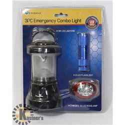 NEW 3PC LED EMERGENCY LIGHT COMBO KIT