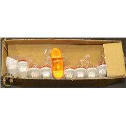 LOT OF 50 ST75AB  TAIL LIGHT OVAL MID-SHIP;AMBER