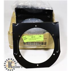 LOT OF 10 BK45BB  BRACKET, 4" ROUND, STEEL, BLACK