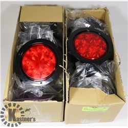 LOT OF 20 STL13RFB  LED LIGHT, TAIL, 7 LED, 4"
