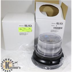 LOT OF 2 RBL10CA  AMBER ROTARY BEACON LIGHT