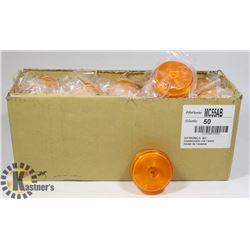 LOT OF 50 MC55AB  MARK LIGHT;2 1/2" SEALED;AMBER