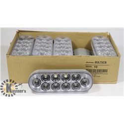 LOT OF 10 BUL72CB  LED UTILITY LIGHT OVAL;WHITE