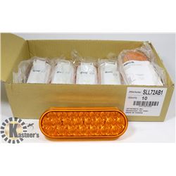 LOT OF 7 SLL72AB1  6" OVAL STROBE; 24 DIODE;FUNC