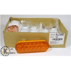 LOT OF 7 SLL72AB2  6" OVAL STROBE; 24 DIODE;FUNC