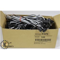 LOT OF 100 A46PB  PIGTAIL;2WIRE STRAIGHT;6"LEAD