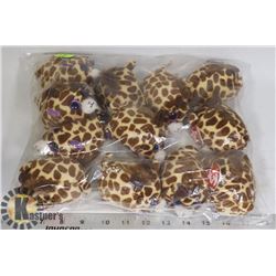 BAG OF TY MINI GIRAFFE PLUSHYS