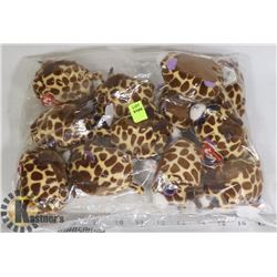 BAG OF TY MINI GIRAFFE PLUSHYS