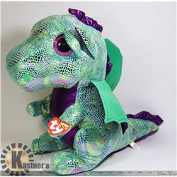 JUMBO TY STUFFY DRAGON (CINDER)