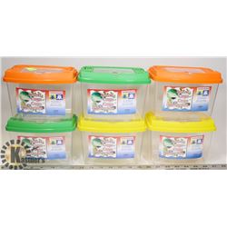 LOT OF 6 INSECT CAGES (TERRARIUMS)