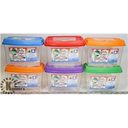 LOT OF 6 INSECT CAGES (TERRARIUMS)