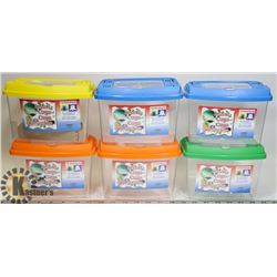 LOT OF 6 INSECT CAGES (TERRARIUMS)