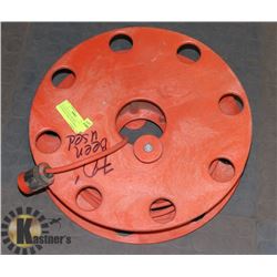 70' LIGHT GAUGE ORANGE EXTENSION CORD ON STORAGE