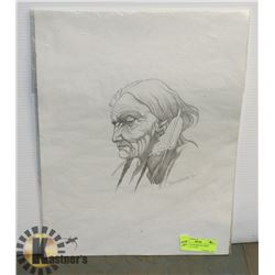 ORIGINAL ETCHING BY JERRY DANIELS 13.5"X18"