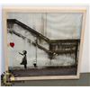 Image 1 : HOPE BALLOON BANKSY FRAMED PICTURE