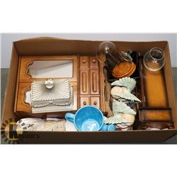 JEWELRY BOX, CLOCK AND HOME DECOR ESSENTIALS