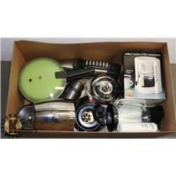 BLENDER, COFFEE POT, CHOPPER, COFFEE GRINDER