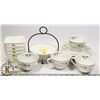 Image 1 : DESSERT SERVING SET AND TEA CUP/ SAUCER SET