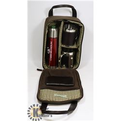 OUTDOORS SET W/ THERMOS AND 2 METAL CUPS