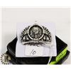 Image 1 : MENS "SPIRIT OF THE WARRIOR" SIZE 10 RING