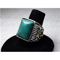 12)  SILVER TONE WITH GOLD TONE ACCENTS ON THE