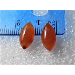 24)LOT OF 2 MATCHED DIAMOND SHAPED NATURAL