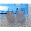 Image 1 : 27)  LOT OF 2 MATCHED OVAL ROSE  QUARTZ GEMSTONES