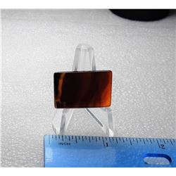 14)  RECTANGULAR CUT 22.5 CT CARNELIAN GEMSTONE