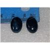 Image 1 : 25)  LOT OF 2 MATCHED OVAL BLUE APULITE NATURAL