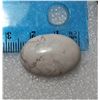 Image 1 : 22) NATURAL OVAL 21.5 HOWLITE GEMSTONE,
