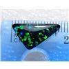 Image 1 : 16) BLACK FIRE OPAL 2.5 CT GEMSTONE BLUE AND GREEN