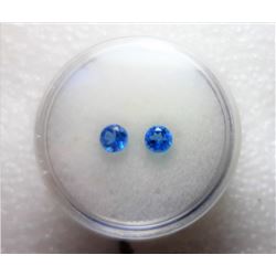 17)  LOT OF 2 MATCHED OCEAN BLUE