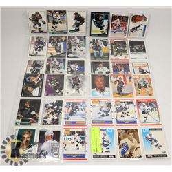 LOT OF 36 VARIOUS WAYNE GRETZKY CARDS