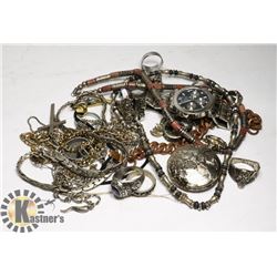 ASSORTMENT OF MENS JEWELRY, WATCHES