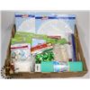 Image 1 : FLAT OF ASSORTED CRAFTING SUPPLIES
