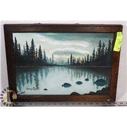 VINTAGE OIL PAINTING ARTIST ANNE DYCK