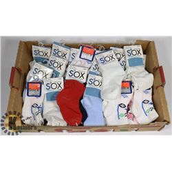 FLAT OF ASSORTED BABY SOCKS