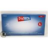 Image 1 : BOX OF 100 SIZE LARGE DISTECH CLEAR VINYL MEDICAL