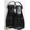 Image 1 : NEW PAIR OF 1ST BLACK HEAVY RUBBER VENTED FLIPPERS