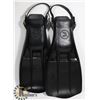 Image 1 : NEW PAIR OF 1ST BLACK HEAVY RUBBER VENTED FLIPPERS