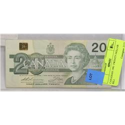 CANADIAN 1991 TWENTY DOLLAR BILL