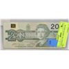 Image 1 : CANADIAN 1991 TWENTY DOLLAR BILL