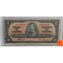1937 CANADIAN $2 BILL