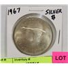 Image 1 : 1967 CANADIAN SILVER ONE DOLLAR COIN