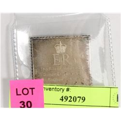 .925 SILVER 20.6 GRAM  10 SHILLING PIECE