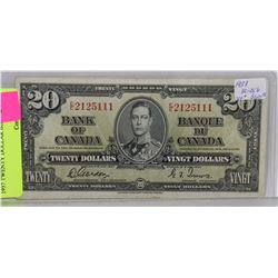 1937 TWENTY DOLLAR BILL