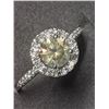 Image 1 : 39) 14K WHITE GOLD DIAMOND RING, SIZE 7