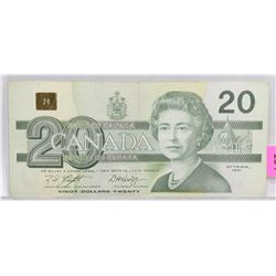 1991 CANADIAN 20 DOLLAR BILL