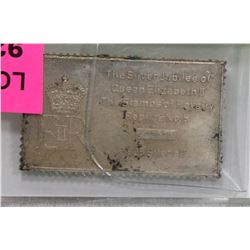 .925 SILVER 20 GRAM  1953 SILVER JUBILEE PIECE