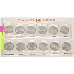 1867 - 1992 CANADIAN COIN SET